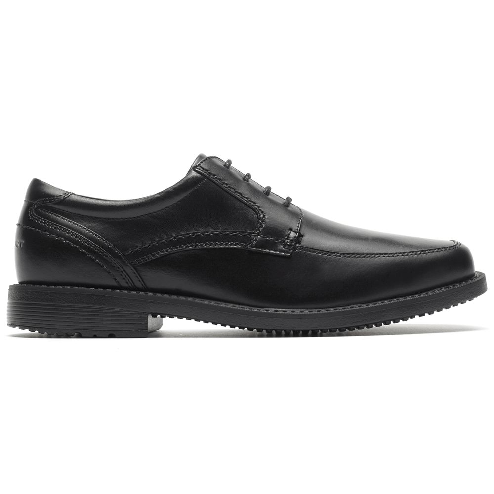 Pantofi Oxford Barbati Rockport Style Leader 2 Apron Toe Negrii - Romania 4281-LTJHK